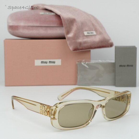 Miu Miu | Accessories | Brand New Miu Miu Mu8zs 1t40f Sand  display picture 1